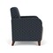 Lesro Siena Lounge Reception Guest Chair, Walnut, RS NightSky Back, MD Farro Seat, RS NightSky Panels SN1101 - alternate 3